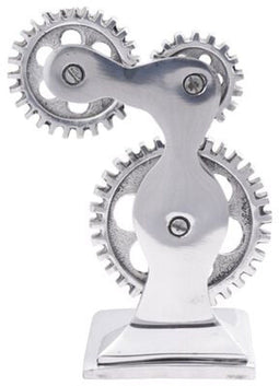 vidaXL - Boekensteunen - 2 - stuks - Zilver - 10x10x22 - cm - Aluminium - Cog