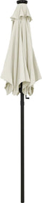 vidaXL - Parasol - met - LED-verlichting - 200x211 - cm - aluminium - azuurblauw