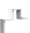 vidaXL - Wandschap - 104,5x10x43 - cm - bewerkt - hout - wit