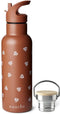 Nuuroo Bertil Flower Drinkfles Caramel Café