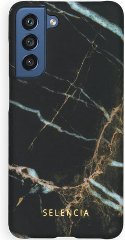 Selencia Hoesje Geschikt voor Samsung Galaxy S21 FE Hoesje - Selencia Maya Fashion Backcover - zwart