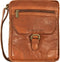 Leren A5 Crossbodytas met tabletvak - Nebraska - Brandy Cognac