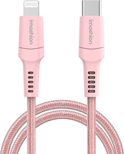 imoshion Kabel - Geschikt voor Lightning naar USB C - 2 meter - Oplader Kabel geschikt voor Apple iPhone 11/12/13/14 - Roze
