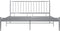vidaXL - Bedframe - zonder - matras - metaal - grijs - 140x200 - cm