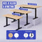 Stane Zit Sta Bureau Elektrisch Verstelbaar - 4 Geheugen Standen - 160 x 80 cm - Eiken