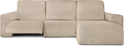 Hoes voor chaise longue met korte armleuning rechts Eysa ROC Beige 120 x 120 x 360 cm