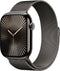Apple Watch Series 10 - Smartwatch - 46mm GPS + Cellular Titanium Milanese band S/M Grijs
