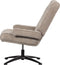 WOOOD Exclusive William Draaifauteuil - Polyester - Naturel - 93x79x91