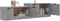 vidaXL - Tv-meubel - 158,5x36x45 - cm - bewerkt - hout - betongrijs