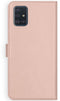 Selencia Galaxy A51 - Echt Lederen Bookcase - 3 Pashouders - Roze