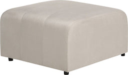 FALSTERBO - Ottomaan - Beige - Fluweel