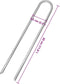 vidaXL - Tentharingen - 12 - st - U-vormig - Ø7 - mm - 30 - cm - gegalvaniseerd - staal