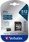 Verbatim Pro - microSDXC 512GB - UHS-Class 3 - 4K-video-ondersteuning