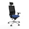 Bureaustoel met hoofdsteun Piqueras y Crespo 3D086G1 Marineblauw