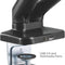 Monitorbeugel 2 schermen gasveermechanisme - monitorarm - USB 2.0 en multimediapoort