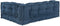 vidaXL - Pallet - Sofa - Kussen - met - Arm- - en - Rugsteun - - - Blauwe - Stof