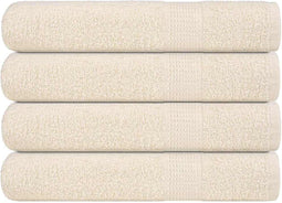 vidaXL - Saunahanddoeken - 4 - st - 80x200 - cm - 360 - g/m² - 100% - katoen - crème
