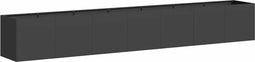 vidaXL - Plantenbak - 280x40x40 - cm - koudgewalst - staal - zwart