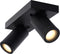 Lucide TAYLOR - Plafondspot - LED Dim to warm - GU10 - 2x5W 2200K/3000K - IP44 - Zwart (2 stuks)