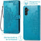 iMoshion Hoesje Geschikt voor Samsung Galaxy A13 (5G) / A04s Hoesje Met Pasjeshouder - iMoshion Mandala Bookcase - Turquoise