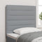 vidaXL - Hoofdbord - met - Lijnen - Design - Lichtgrijs - 90 - cm - Stof
