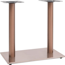 vidaXL - Bistrotafelpoot - 70x40x72 - cm - roestvrij - staal - messingkleurig