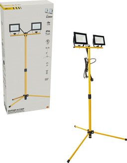 LED's Work Bouwlamp met DUO Statief 6370 - IP54 waterdicht - In hoogte verstelbaar tot 1,20 meter