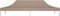 vidaXL - Partytentdak 270 g/m² - 6x3 m - Taupe