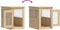 vidaXL - Hondenbench - 45x62x59 - cm - bewerkt - hout - sonoma - eikenkleurig