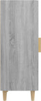 vidaXL - Dressoir - 34,5x34x90 - cm - bewerkt - hout - grijs - sonoma - eikenkleurig