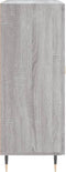vidaXL - Dressoir - 69,5x34x90 - cm - bewerkt - hout - grijs - sonoma - eikenkleurig