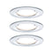 Paulmann Nova Inbouwlamp voor badkamer Set van 3 stuks LED LED 18 W IP44 Chroom (glanzend)