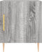 vidaXL - Nachtkastje - 40x40x50 - cm - bewerkt - hout - grijs - sonoma - eikenkleurig