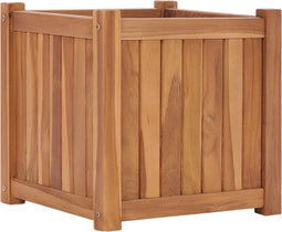 vidaXL - Plantenbak - verhoogd - 40x40x40 - cm - massief - teakhout