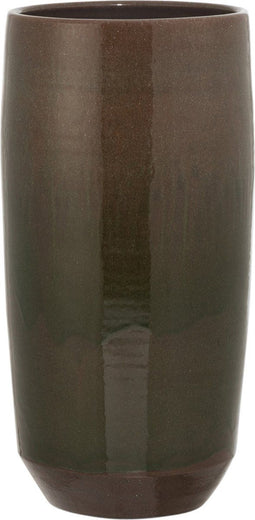 J-Line vaas Boord - keramiek - groen - large - Ø 27 cm