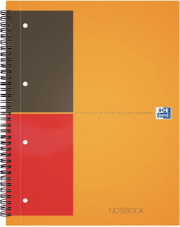 5x Spiraalblok Oxford International Notebook A4 gelinieerd (set 5 stuks)