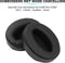 Somstyle Oorkussens Geschikt Voor Sennheiser HD 4.40BT & HD 4.50BT (NC) - 2 Stuks - Eiwitleer - Zwart