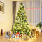 Costway Kerstboom 225 cm - Vouwsysteem PVC - Dichte takken - Groen