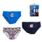Pakket met onderbroeken The Paw Patrol Multicolour 3 Stuks Maat 6-8 jaar