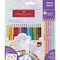 Faber Castell FC-201543 Colour Grip Kleurpotloden 18 Stuks + 6 Sparkle Pastel Kleurpotloden en Un...