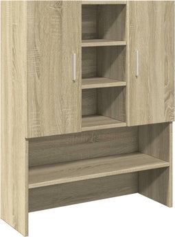 vidaXL - Wasmachinekast - 70,5x24x90 - cm - sonoma - eikenkleurig