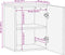 vidaXL - Badkamerwandkast - 38x34x48 - cm - massief - mangohout