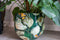TS Collection - Bloempot Bee green - 33x28 - Metaal & Epoxy - Exclusieve woonitems voor binnen - Handgemaakt - Unieke print - Designed by Lammie