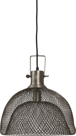 PTMD Clozz goudkleurige mesh hanglamp rond maat in cm: 37 x 37 x 39 - goud