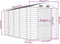 vidaXL - Tuinschuur - 191x385x198 - cm - gegalvaniseerd - staal - groen