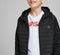 JACK&JONES JUNIOR JJEMULTI - Quilted Jacket - Vaste capuchon - Zwart - Maat 128