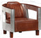 vidaXL Fauteuil luchtvaartstijl echt leer bruin