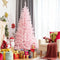 COAST™ - Kunstmatige Kerstboom - 150 cm - Roze met kleurrijke glitter