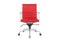 Feel Furniture - Luxe Executive bureaustoel van 100% rundleer - Hoge rugleuning – Rood
