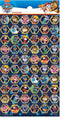 Funny Products Stickers Mighty Pups 20 X 10 Cm Navy 60 Stuks